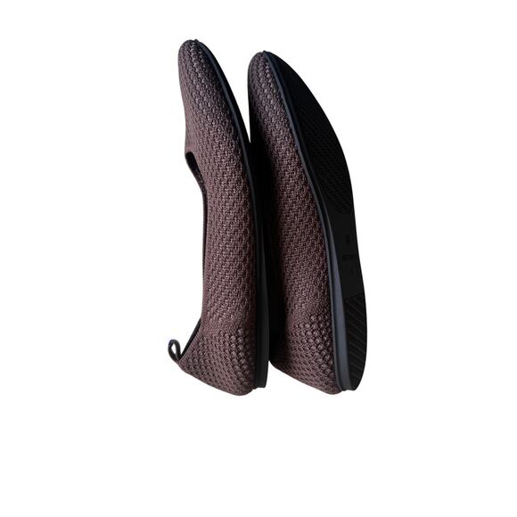 Rothy's Max Square Ballet Flats in Maple (Mocha Mousse Color) Micro Check Size 8 - Picture 6 of 7